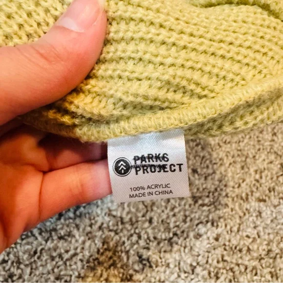 NWOT Parks Project Day Shroom knit Beanie Hat O/S Urban Outfitters - Picture 3 of 6